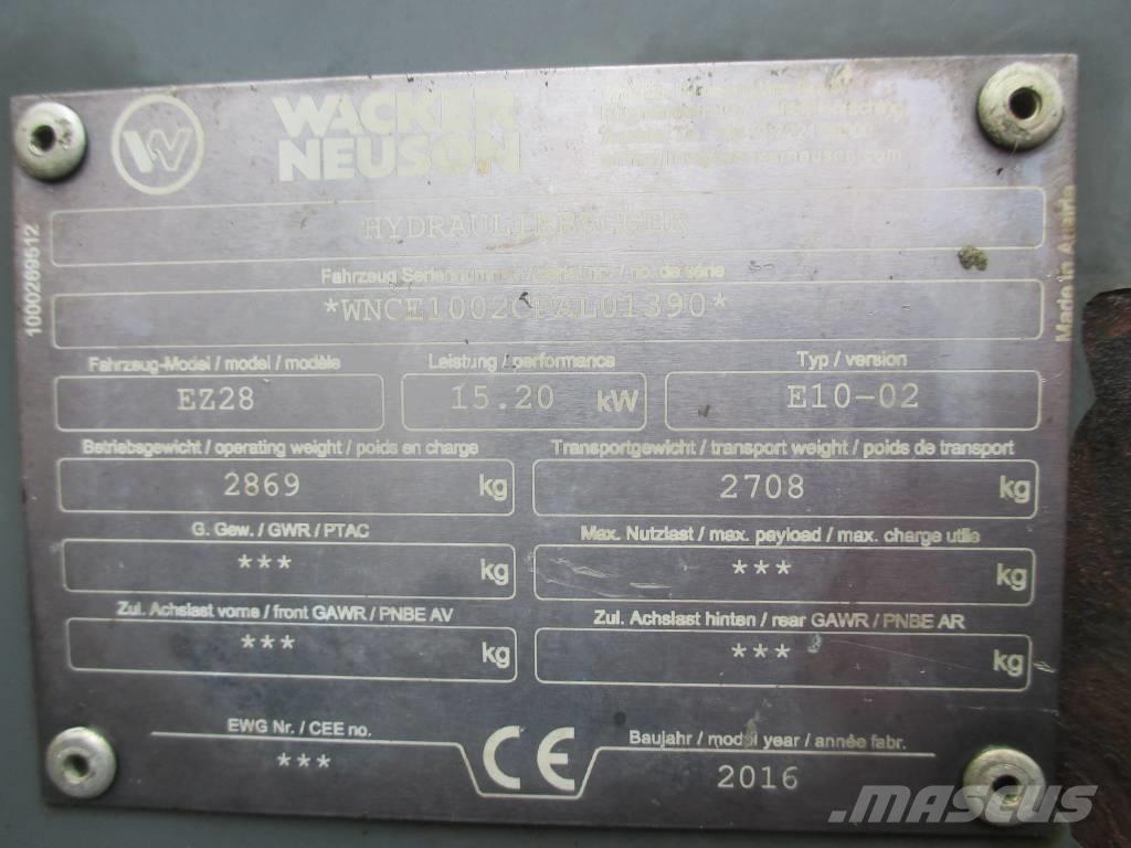 Wacker Neuson EZ 28 小型挖掘机