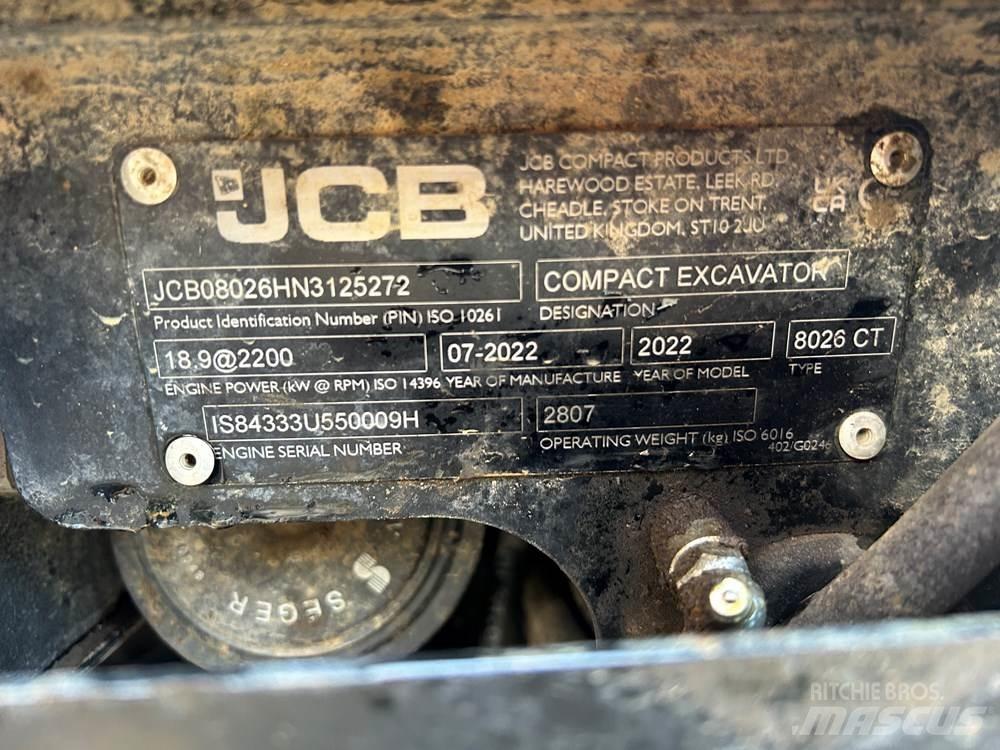 JCB 8026 CTS 小型挖掘机