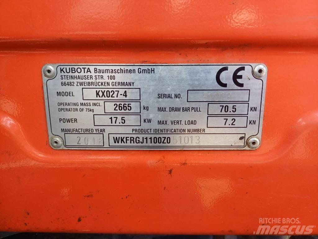 Kubota KX027-4 小型挖掘机