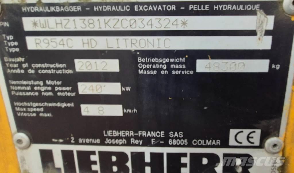 Liebherr r954c 履带挖掘机