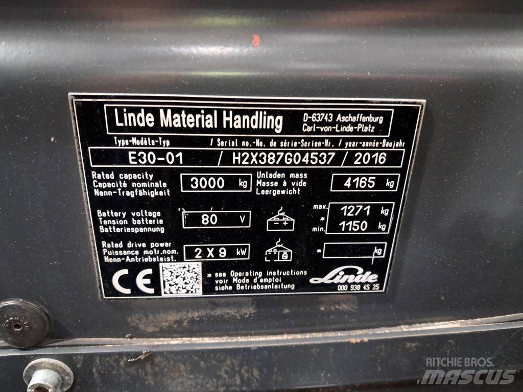 Linde E30-01 电动叉车