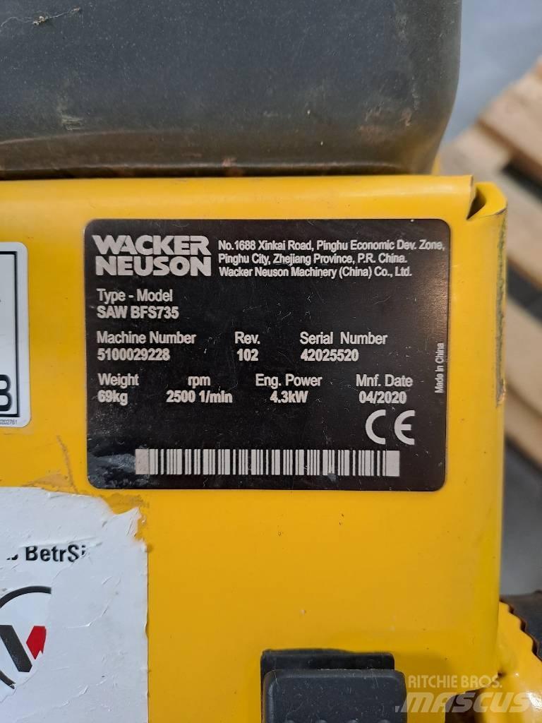 Wacker Neuson BFS735 岩石和混凝土锯