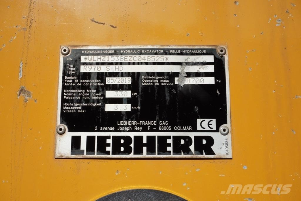 Liebherr R 970 SHD 履带挖掘机