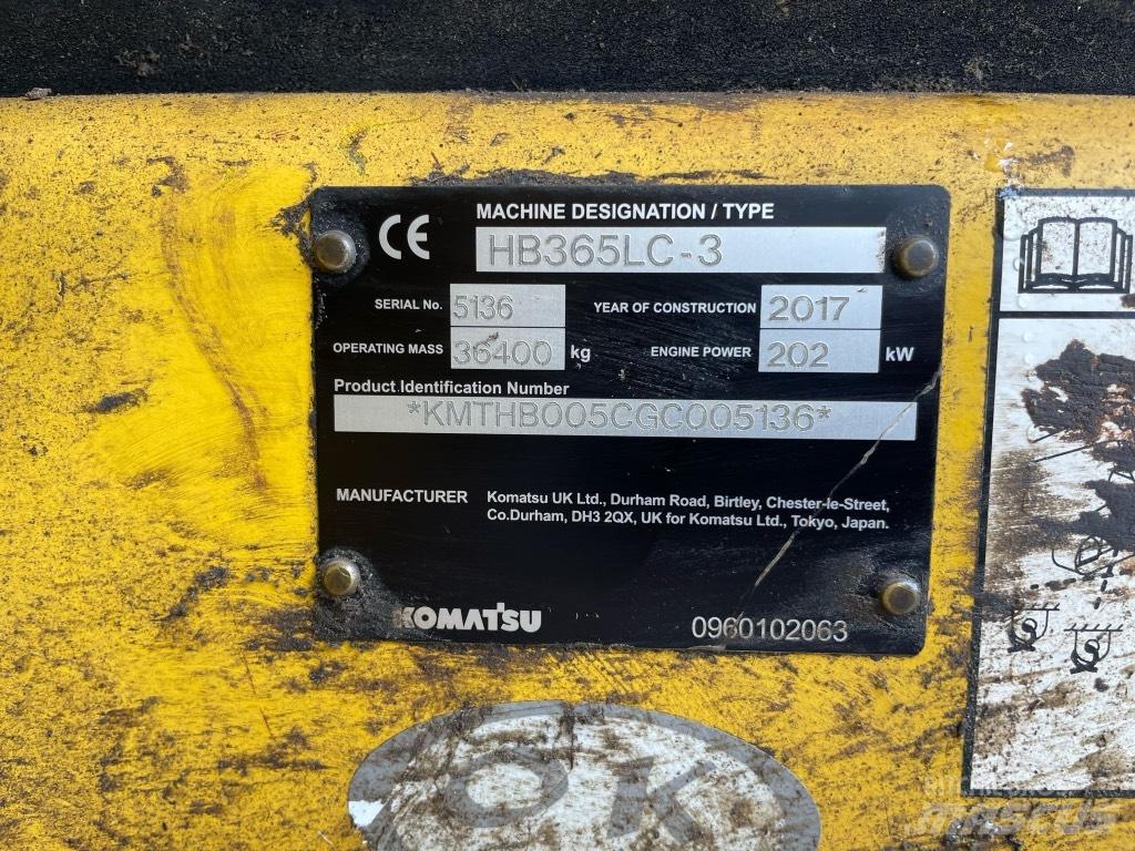 Komatsu HB 365 LC3 履带挖掘机