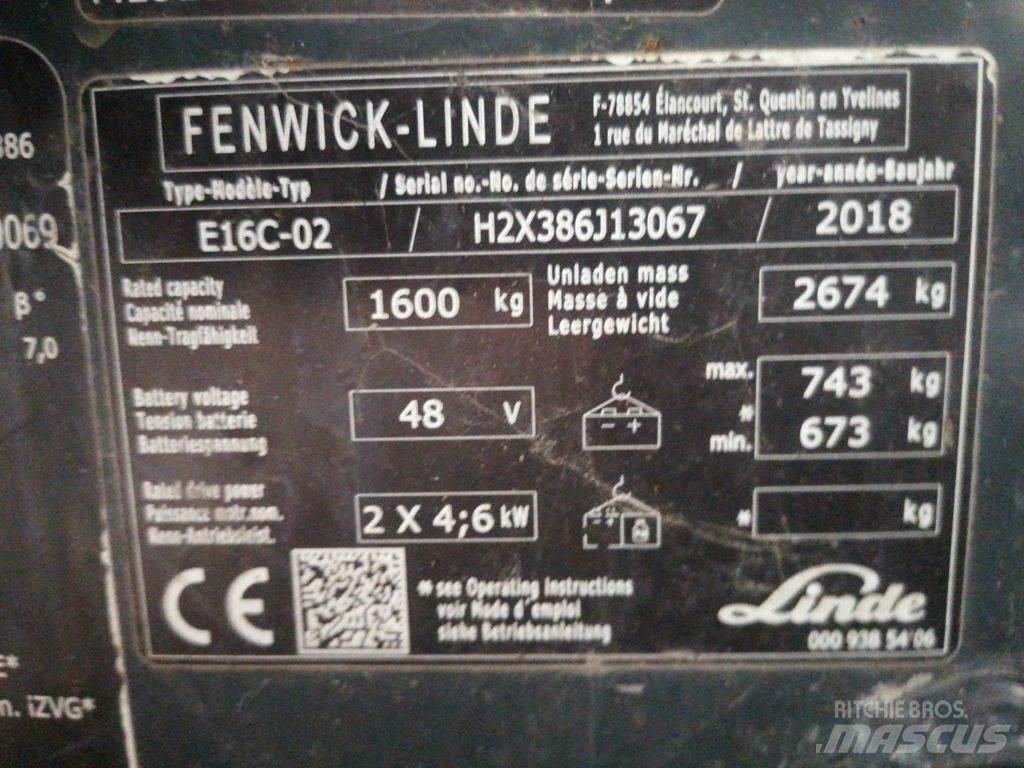 Linde E16C 电动叉车