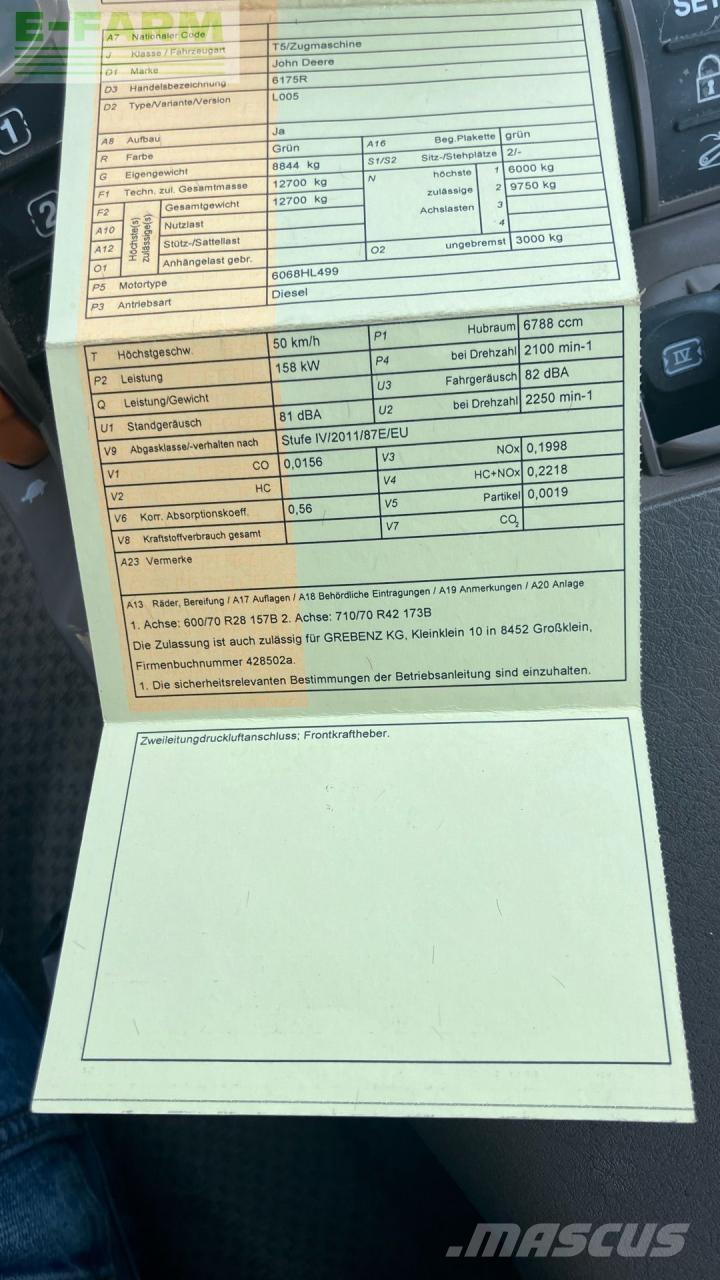 John Deere 6175R 拖拉机/农用车