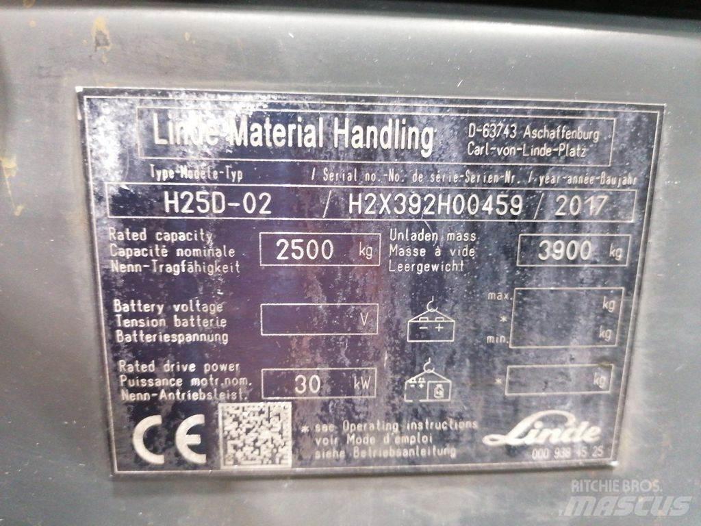 Linde H25D-02 柴油叉车