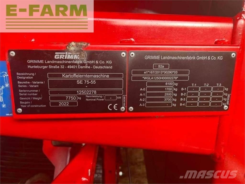 Grimme se 75-55 sb 马铃薯收获机