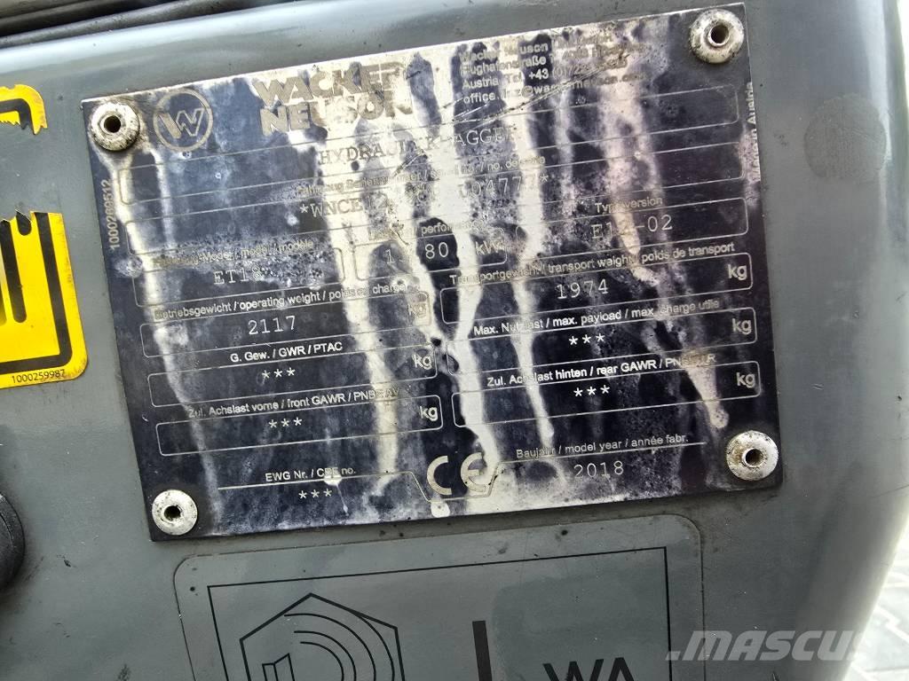 Wacker Neuson ET18 小型挖掘机
