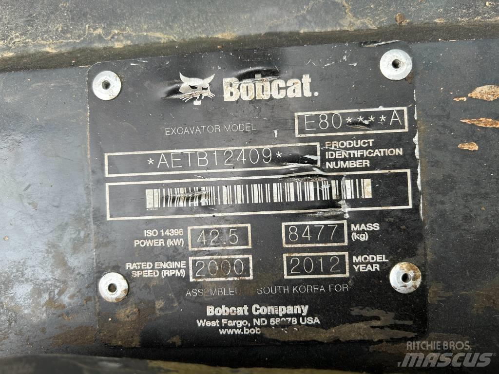 Bobcat E 80 履带挖掘机