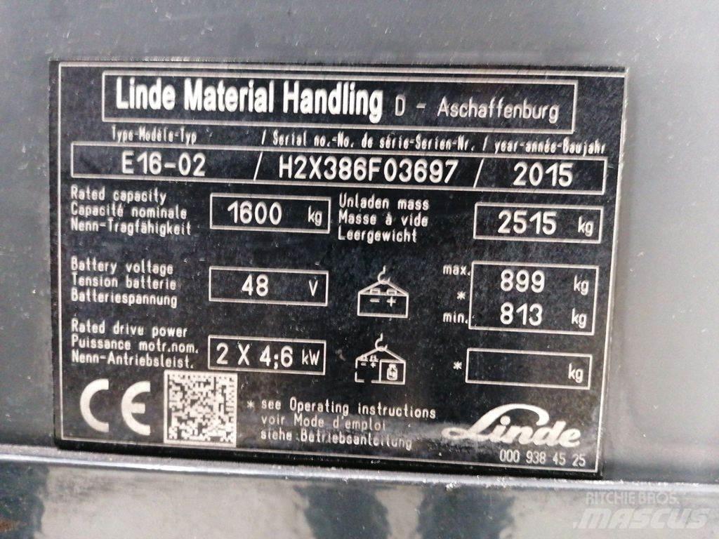 Linde E16-02 电动叉车