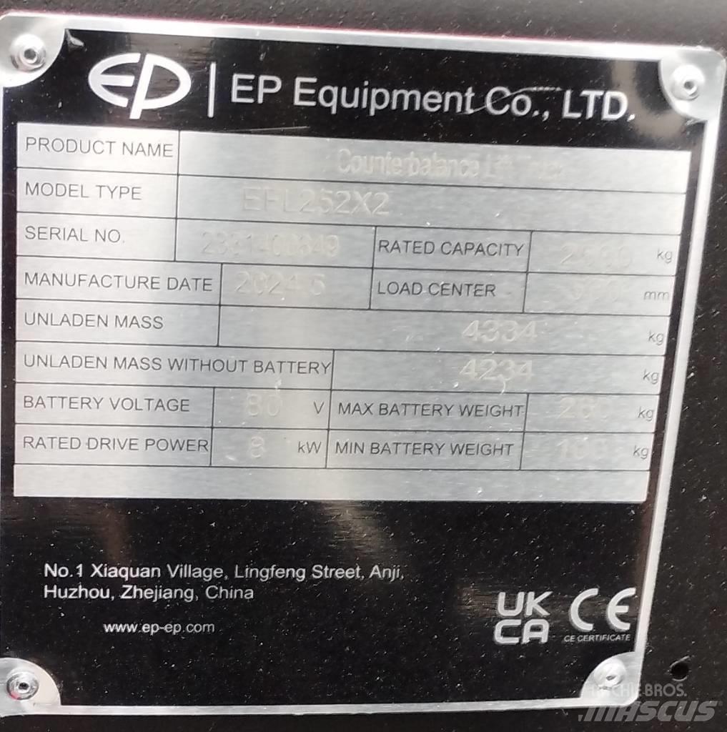 EP EFL 252 X LI-ON 电动叉车