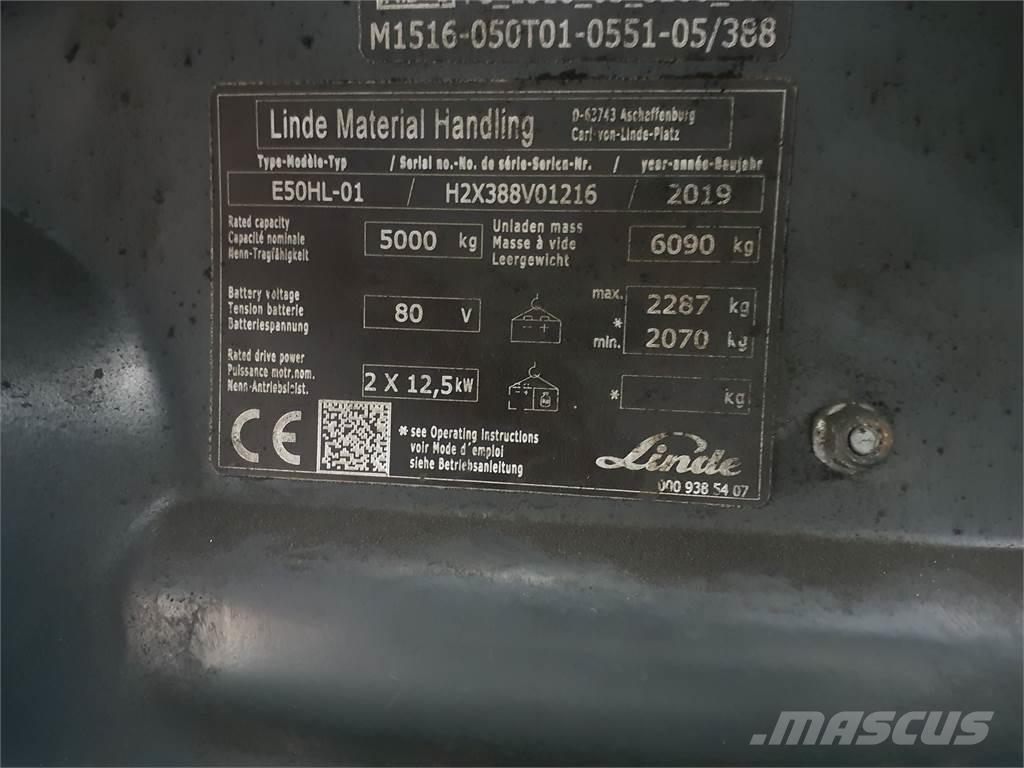 Linde E50HL 电动叉车