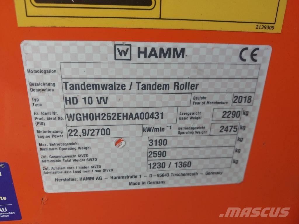 Hamm HD 10 VV 平板夯