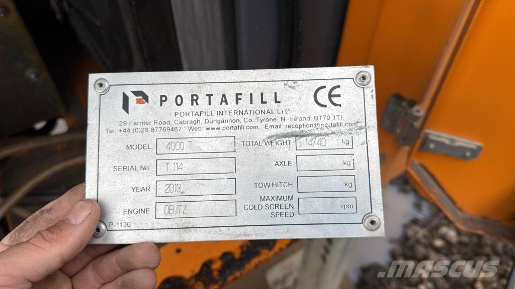 Portafill 4000t 移动式筛分机