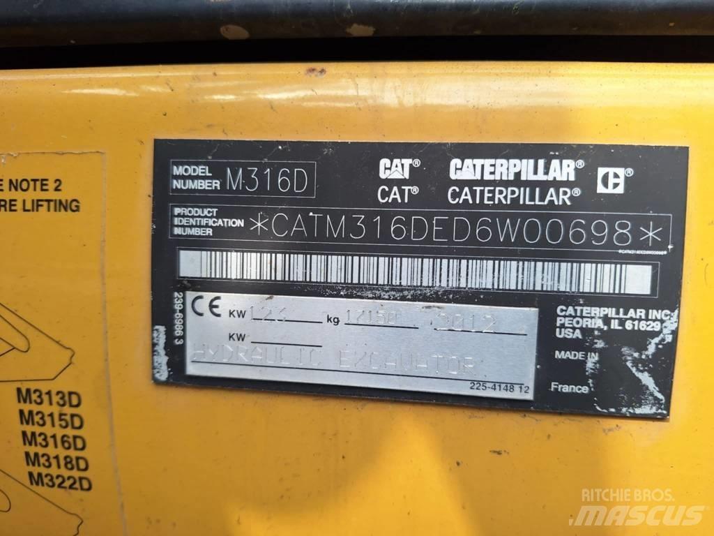 CAT M 316 D 轮式挖掘机