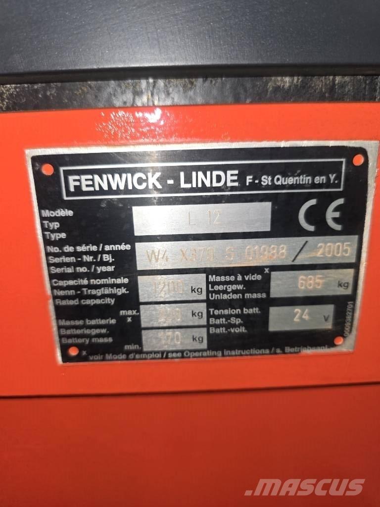 Linde L 12 行走式堆垛机