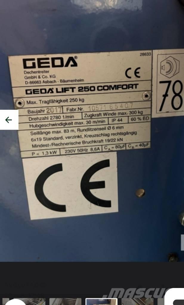 Geda Comfort 250 吊车起重机、绞车吊货机和物料升降机