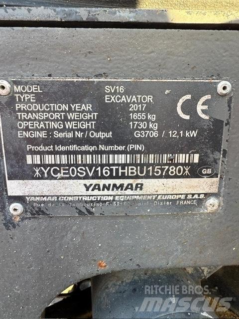 Yanmar SV 16 小型挖掘机