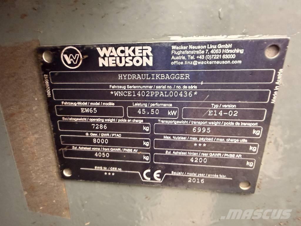 Wacker Neuson EW65 轮式挖掘机