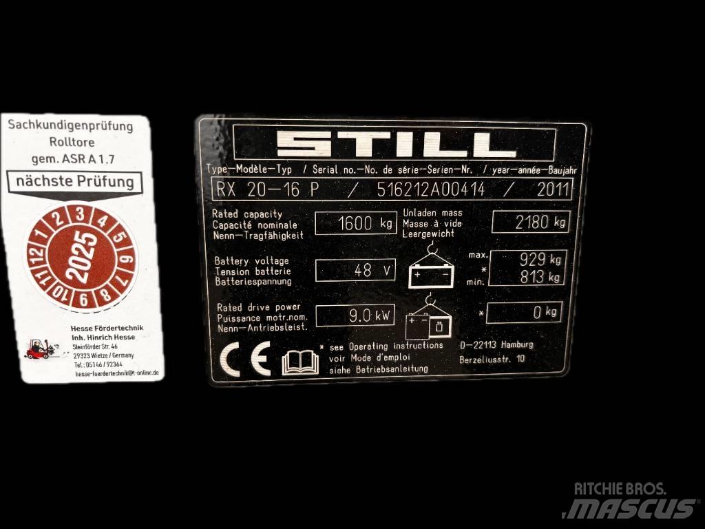 Still RX20-16P 电动叉车