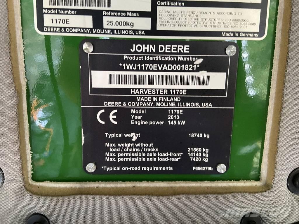 John Deere 1170 E 收割机