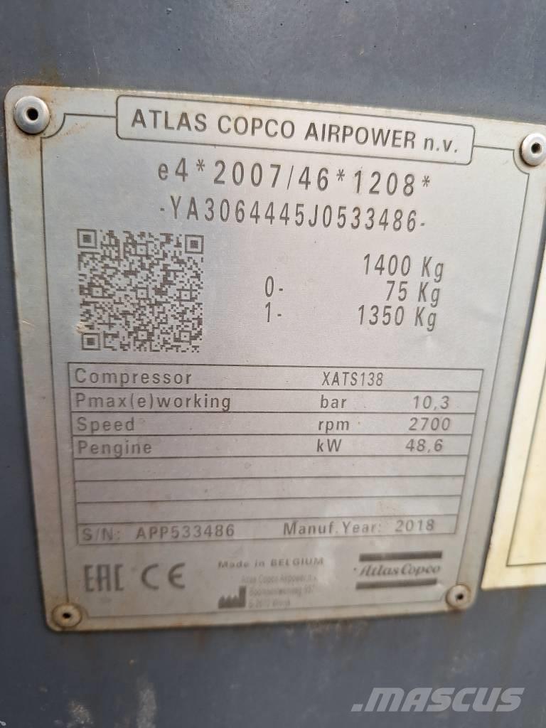 Atlas Copco XATS138 压缩机