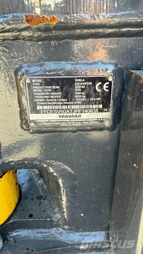 Yanmar SV 60 小型挖掘机