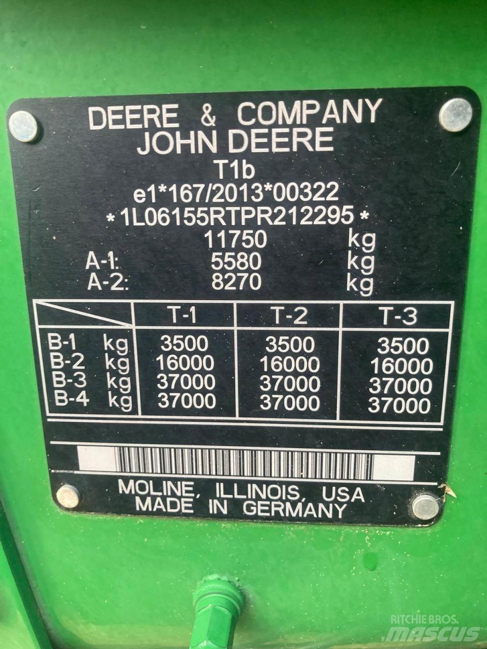 John Deere 6R 155 拖拉机/农用车