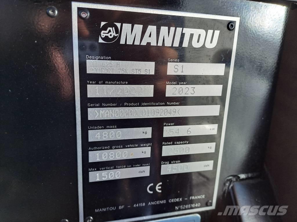 Manitou MT 625 H 伸缩臂叉装车|叉装车