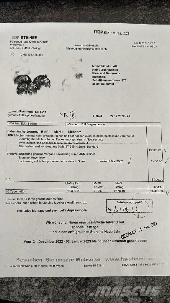 MAN 35.400 混凝土搅拌车