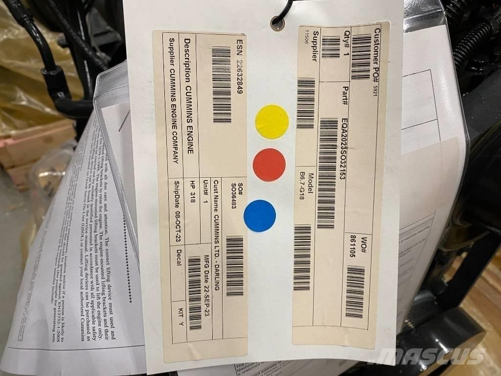 Cummins B6.7G18 农业机械-其他