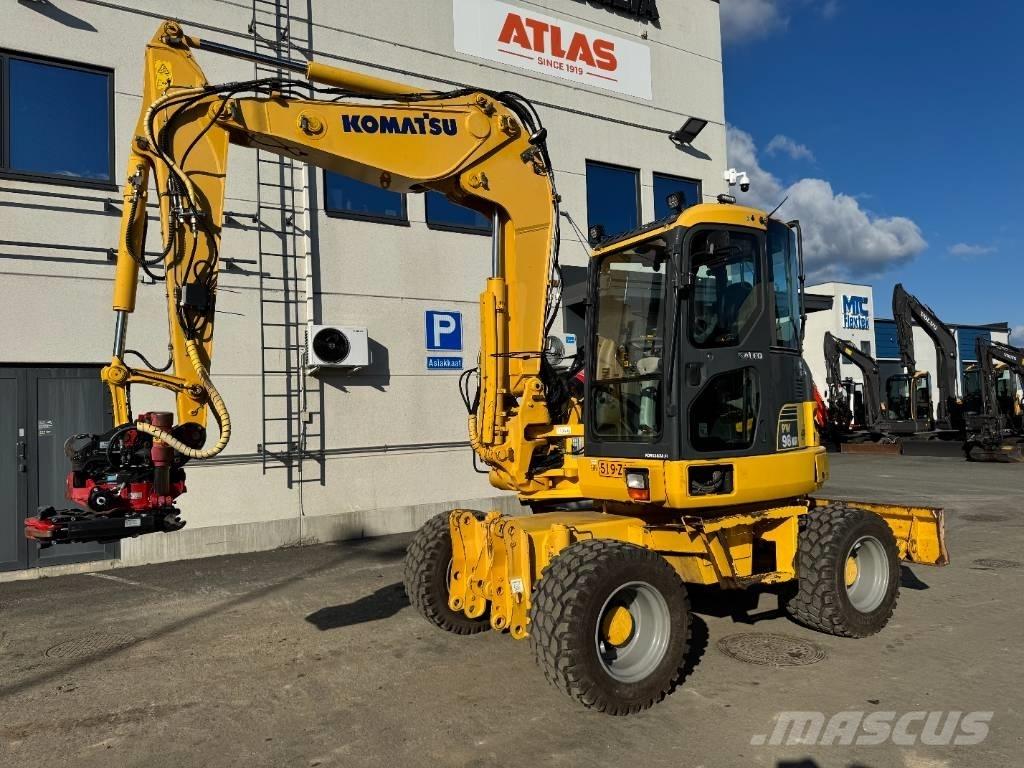 Komatsu PW 98 MR-6 轮式挖掘机