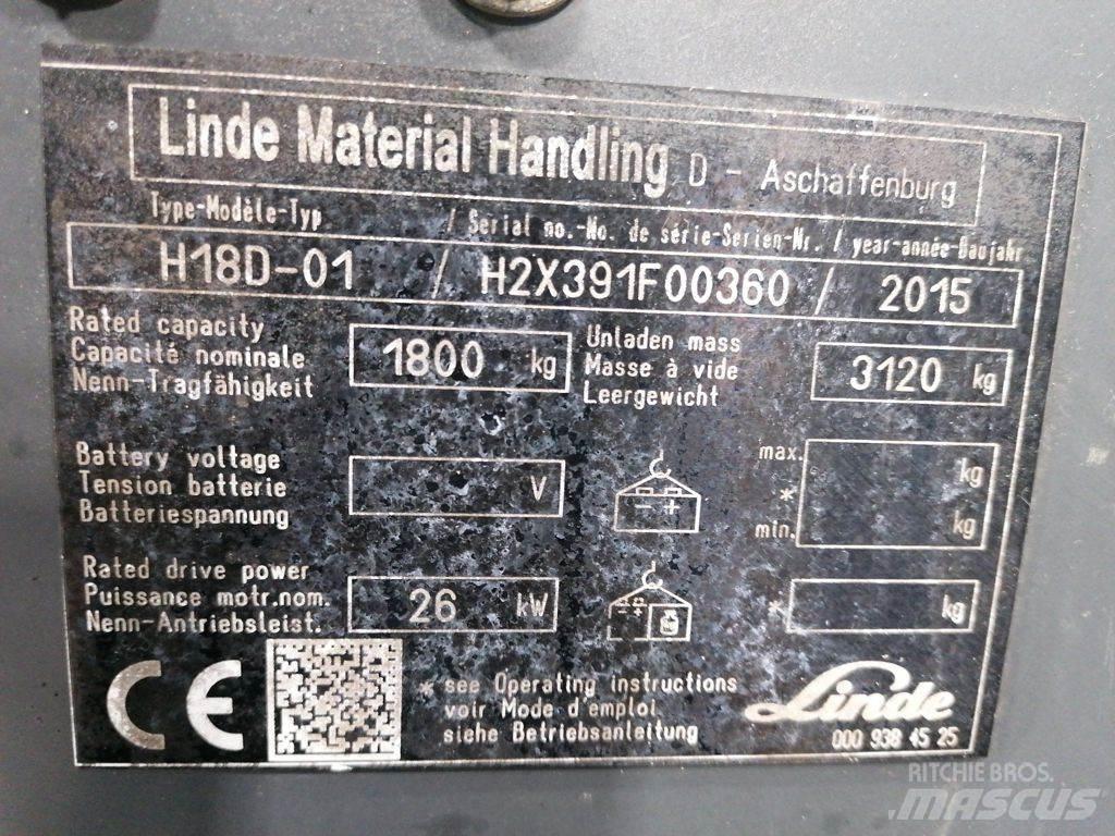 Linde H18D-01 天然气叉车