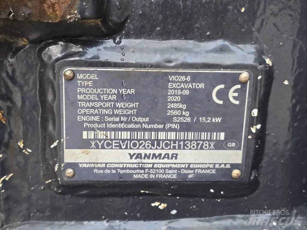 Yanmar VIO 26-6 小型挖掘机