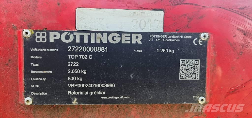 Pöttinger TOP 702C 犁耙和摊草机