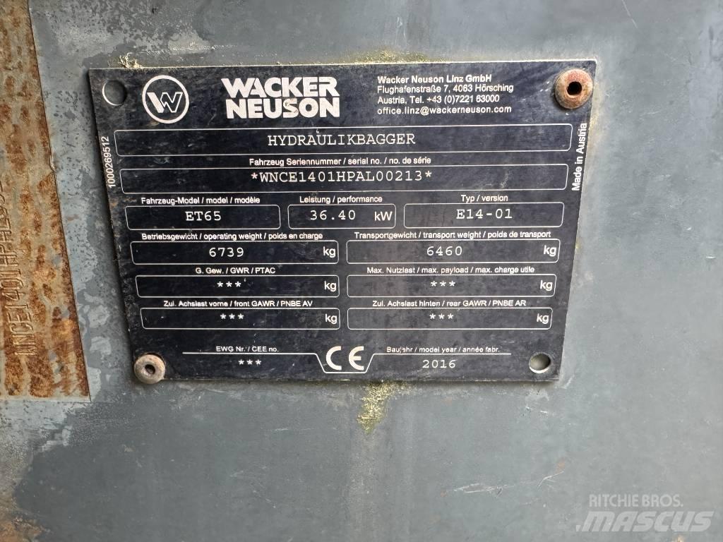 Wacker Neuson ET65 履带挖掘机