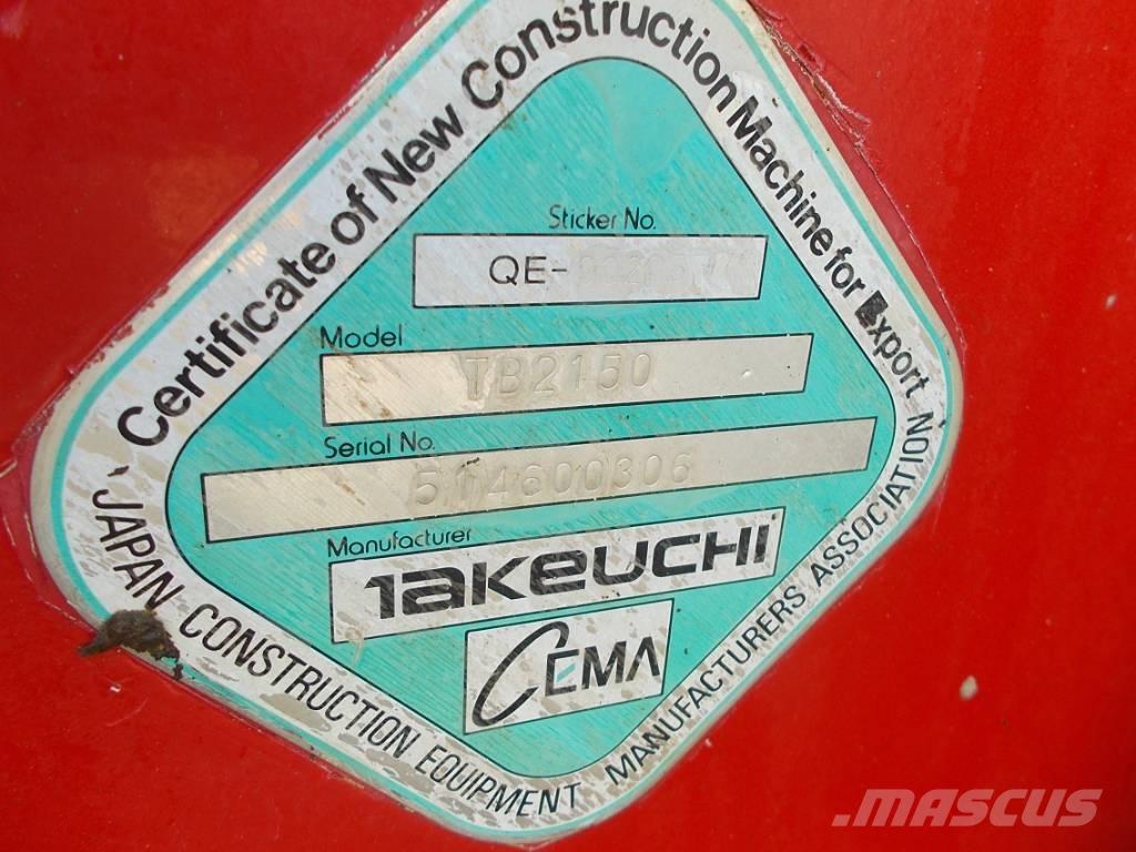 Takeuchi TB 2150 履带挖掘机