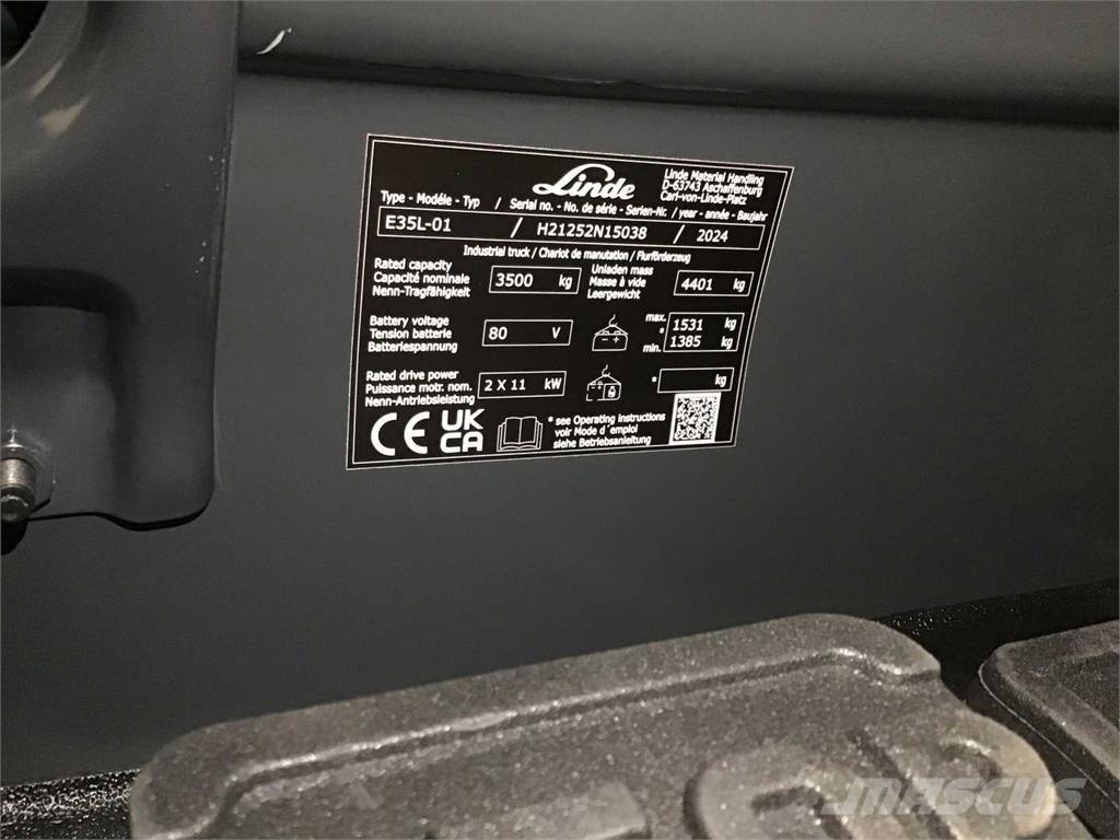 Linde E35L 电动叉车