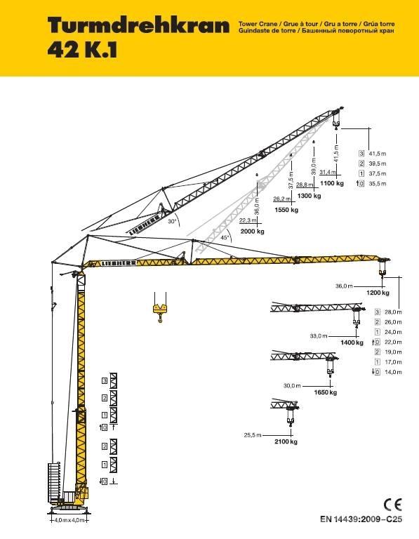 Liebherr 42 K.1 塔式起重机
