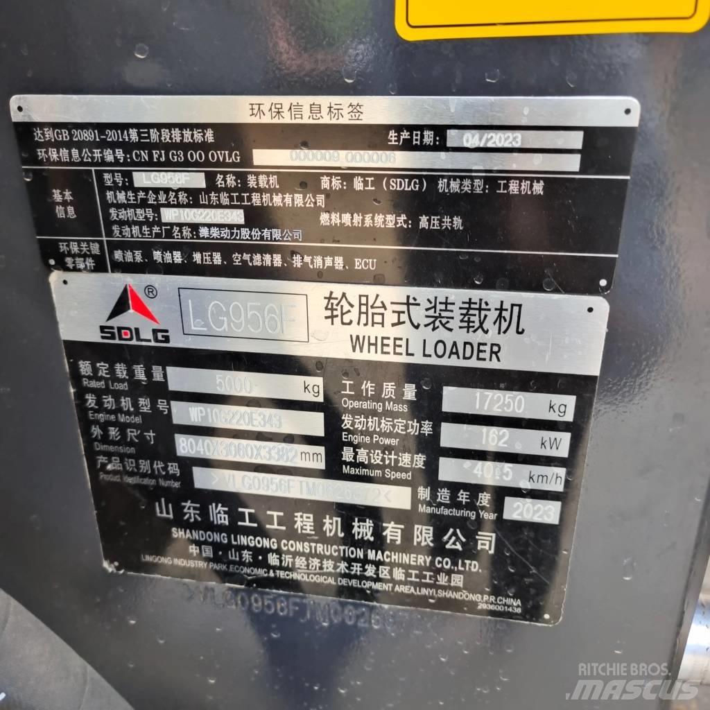 SDLG LG 956 F 轮式装载机