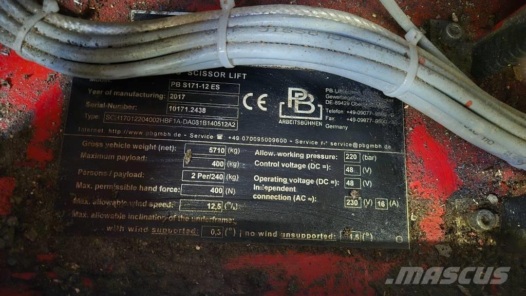 PB S 171-12 ES 剪叉式升降机