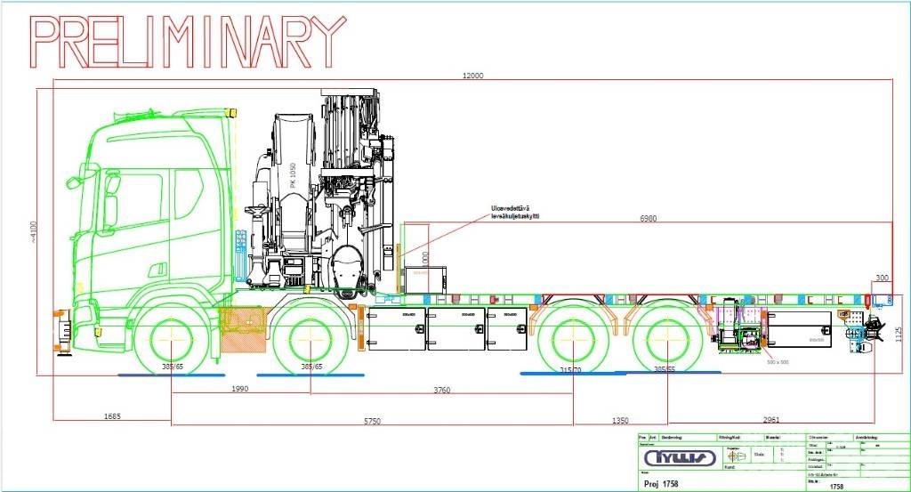 Scania R 590 起重车
