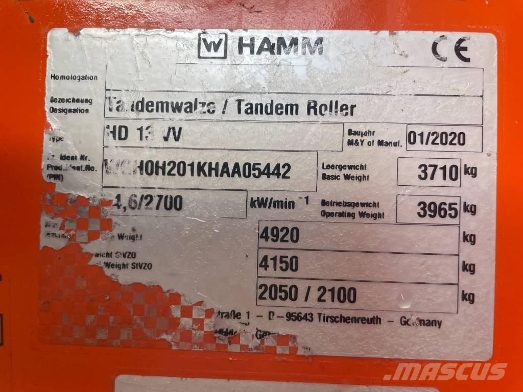 Hamm HD 13 VV 双轮压路机