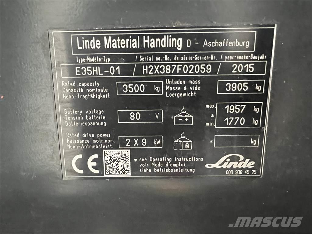 Linde E35HL-01 电动叉车