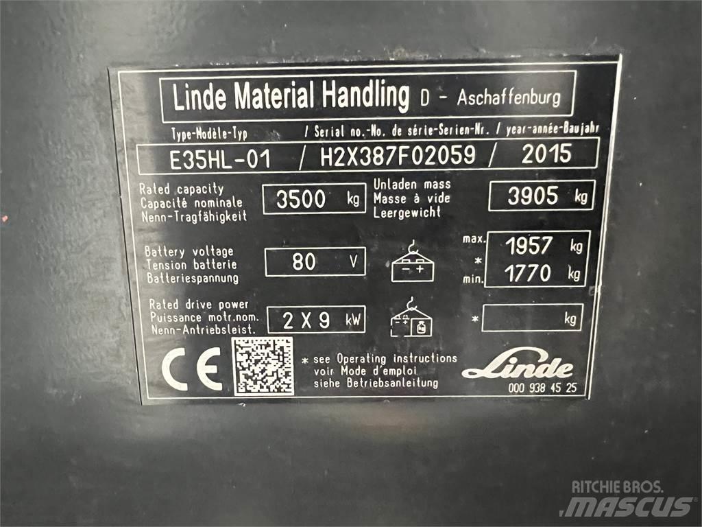 Linde E35HL-01 电动叉车