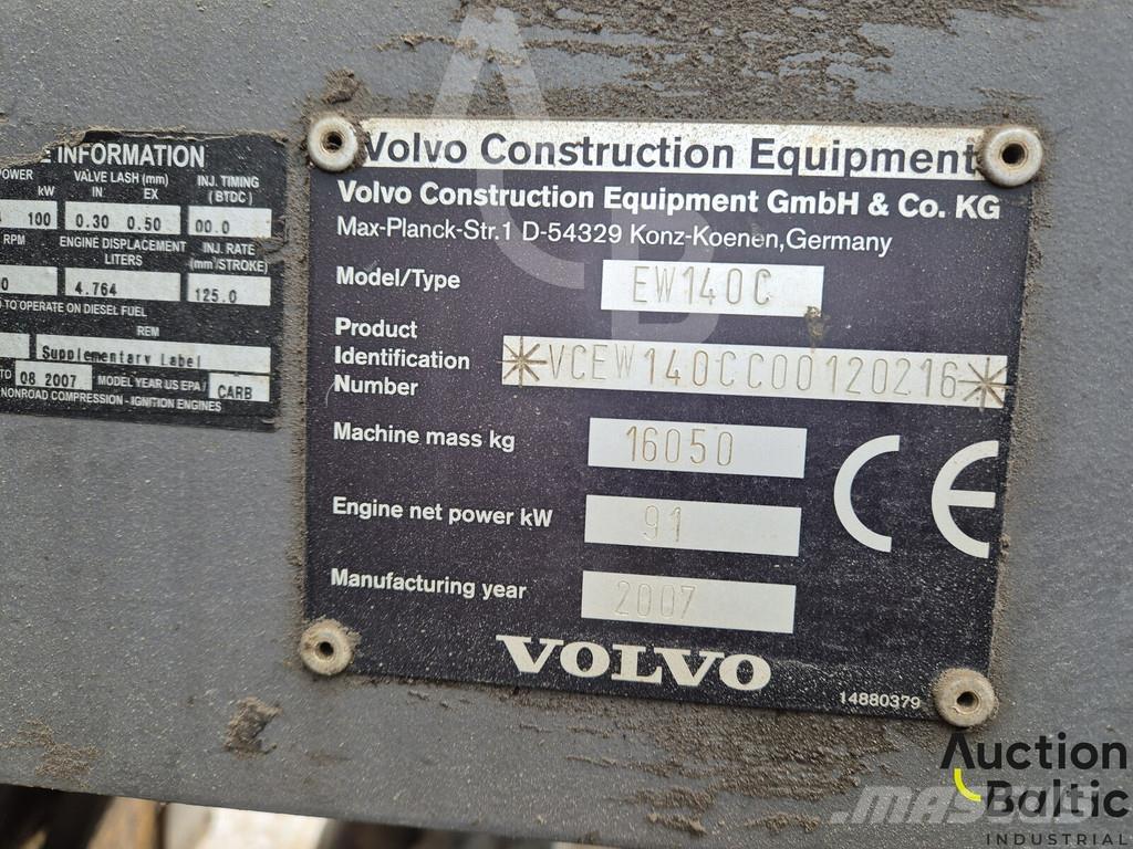 Volvo EW 140 C 轮式挖掘机