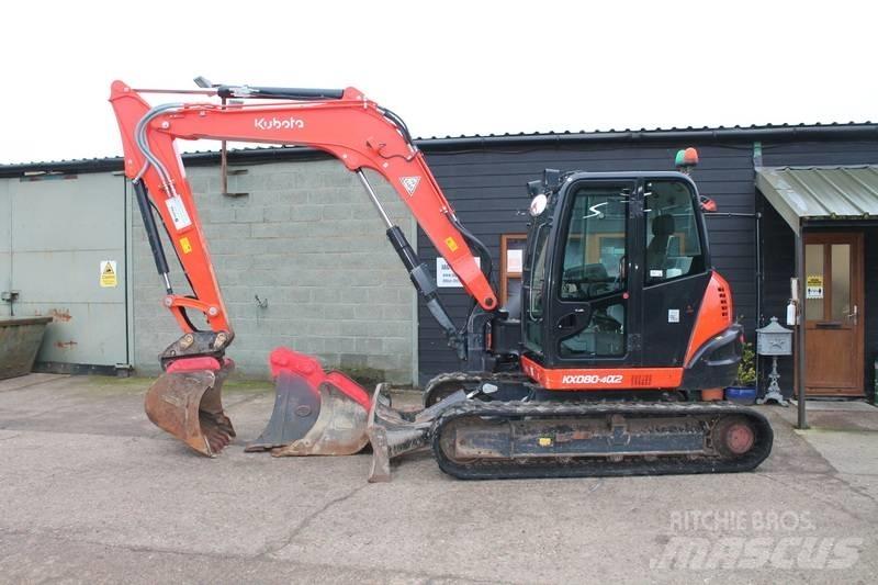 Kubota KX 080-4 中型挖掘机