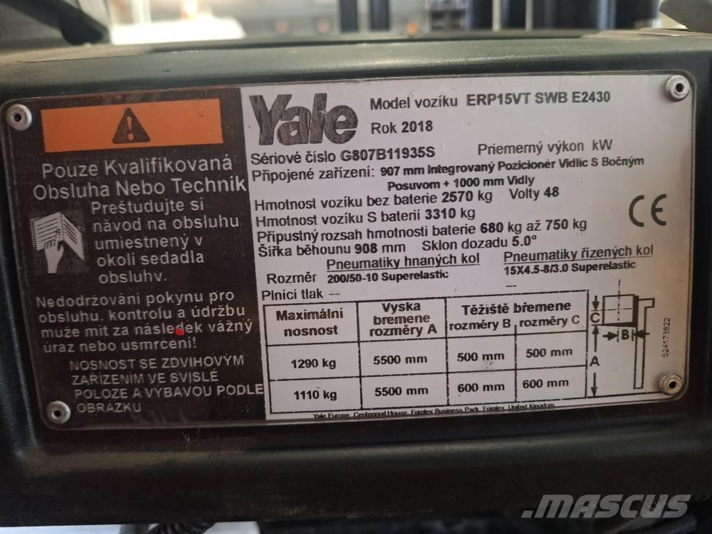 Yale ERP15VT 电动叉车