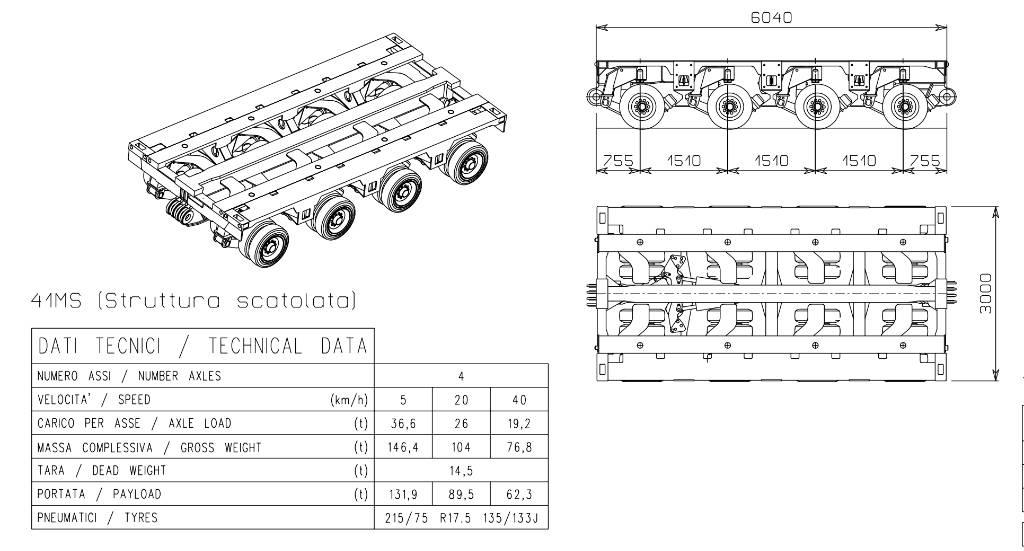 Cometto 1MS 低平板半挂车